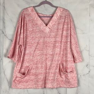 Woman Within V-Neck Pullover Comfy Top 18/20